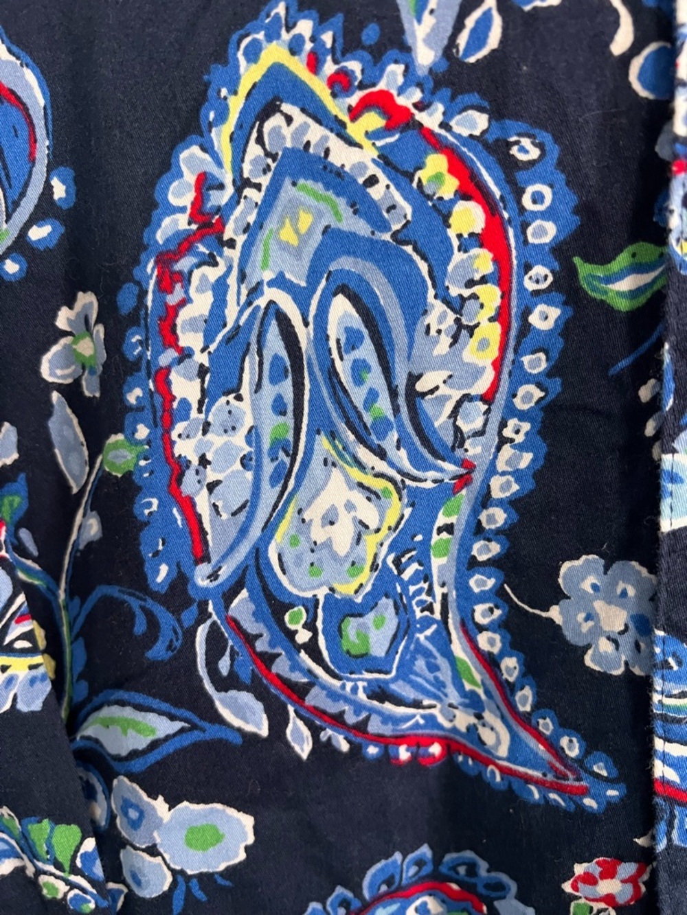 Lauren Ralph Lauren Women’s Paisley Shirt Dress Monogram Size Large - Picture 7 of 9